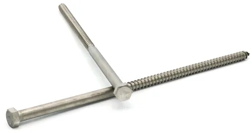 Vista 2 de Hex Lag Tornillos Acero Inoxidable 18 – 8 – 1/4" x 8" qty-100