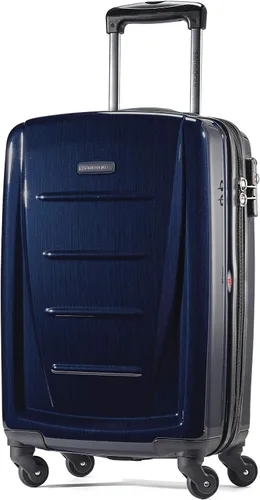 Vista 70 de Samsonite Winfield 2 Equipaje rígido con ruedas giratorias, Azul profundo, Juego de 3 piezas (20/24/28)