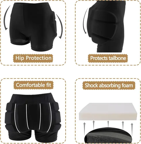 Vista 3 de LIUHUO - Pantalones cortos de ciclismo para mujer