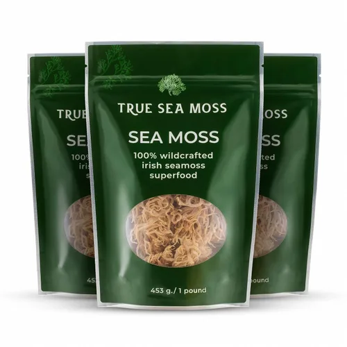 Vista 7 de TrueSeaMoss Musgo marino irlandés crudo – Alga marina silvestre secada al sol para gel casero – Vegano, sin OGM, sin gluten, sin aditivos – 16 oz