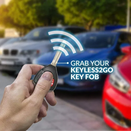 Vista 6 de Keyless2Go Repuesto de llave con control a distancia para vehículos que utilizan MOZB41TG con chip 4D67.