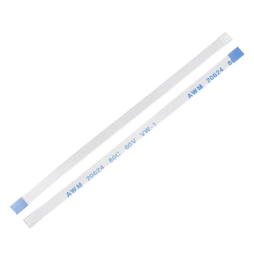 Vista 23 de uxcell Cable plano flexible FFC, 5 clavijas de 0.020 in de paso de 1.181 in, FPC FFC, cable de cinta flexible para TV LCD, audio de coche