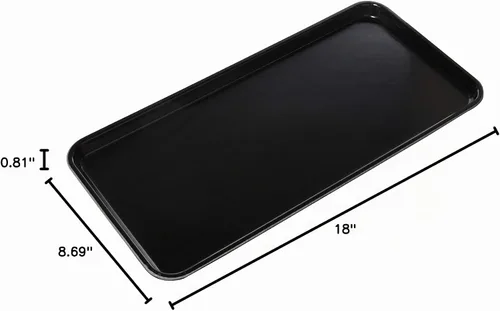 Vista 3 de Cambro 918MT110 - Bandeja de mercado de 9" x 18" de fibra de vidrio negra