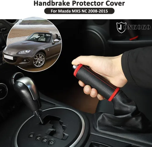 Vista 4 de Cubierta de freno de mano para coche, cubierta protectora de freno lateral dedicado para Mazda MX-5 RF Miata 2015-2019