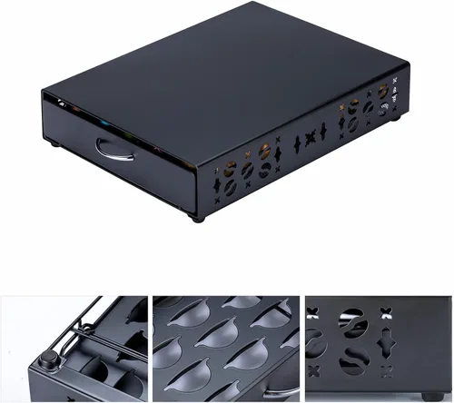 Vista 7 de Nespresso Pods Holder Vertuo - Organizador de cajones, 50 cápsulas Black2