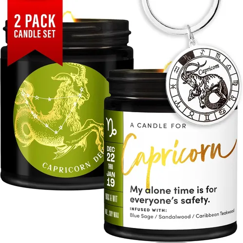 Vista 16 de WAX & WIT Regalos de Acuario para mujeres, vela de Acuario, regalo del zodiaco, regalos de astrología para mujeres, vela del zodiaco, regalo