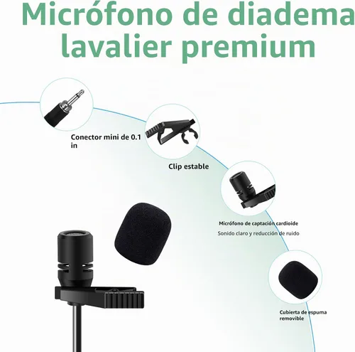 Vista 4 de Sistema de micrófono inalámbrico de solapa con auriculares y micrófonos de solapa, receptor de metal UHF de 4 canales con 2 micrófonos de mano y 2