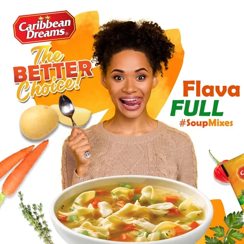 Vista 3 de Caribbean Dreams Sopa de pollo jamaicana, 1.76 oz (paquete de 10)