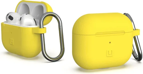 Vista 12 de UAG - Funda diseñada para AirPods (3ª generación 2021) Metropolis Ballistic ARMR Olive Drab, funda protectora resistente compatible con carga