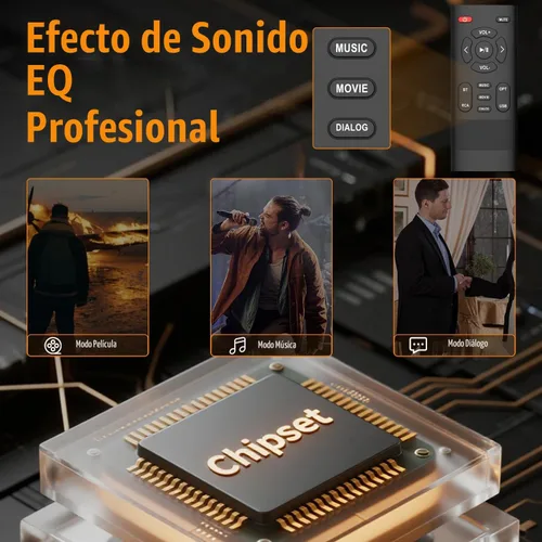 Vista 5 de BESTISAN - Altavoces Bluetooth para estantería, altavoces de computadora