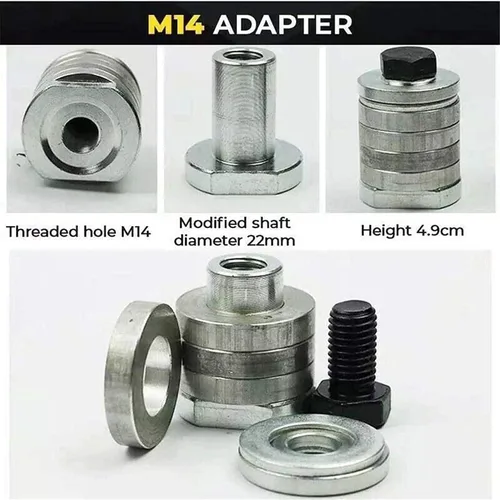 Vista 4 de Amoladora angular a máquina ranuradora, convertidor adaptador de taladro de tornillo, cabezal de conversión M10/M14 para conversión de máquina