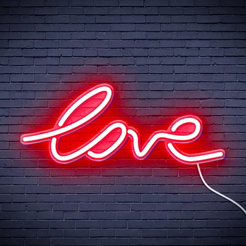 Vista 4 de AdvPro Señal de neón LED de silicona Love Flex - Azul - st16s42-fnu0202-b