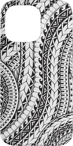Vista 21 de Funda de arte tribal polinesio para iPhone 16