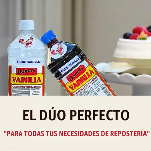 Vista 4 de Danncy Extracto de vainilla pura de México, 33 oz por botella, paquete sellado de 2 botellas