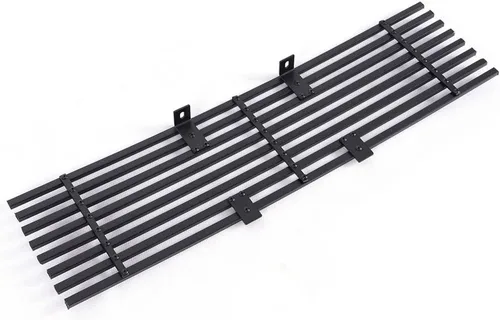 Vista 6 de CHEDA Parrilla Billet Negra de Inserción para Parachoques Compatible con Ford F150 Pickup 2009 2010 2011 2012 2013 2014 (Negro)