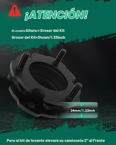 Vista 2 de SCITOO Kit de elevación de nivelación frontal de 2 pulgadas Compatible con GMC Canyon 2015-2021, con Chevrolet Colorado 2015-2021, Kits