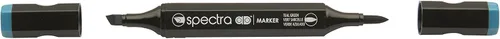 Vista 4 de AD Marker Chartpak Spectra, Tri-Nib y cepillo de doble punta, verde manzana, 1 cada uno (S044AD)