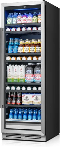 Vista 10 de Yeego Refrigerador de bebidas de 24 pulgadas - Refrigerador de bebidas de Plateado