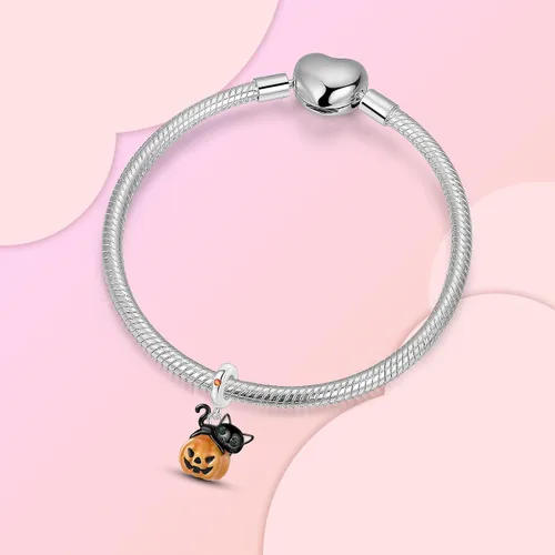 Vista 149 de Dije de girasol con diseño de estrella y luna y elefante para pulsera, collar de plata de ley 925, dijes de corazón de amor para mujer, regalo