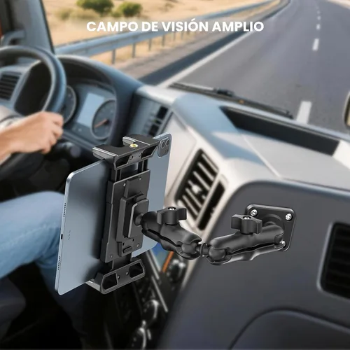 Vista 8 de OHLPRO Soporte para Tableta para Camión - Base de Perforación de Servicio Pesado - Soporte para Tableta para Tablero de Automóvil, Soporte para iPad
