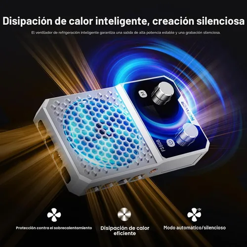 Vista 7 de NEEWER Luz LED bicolor compacta de bolsillo de 60 W con aplicación y control de panel, iluminación de salida continua COB con 2700K-6500K/CRI96+