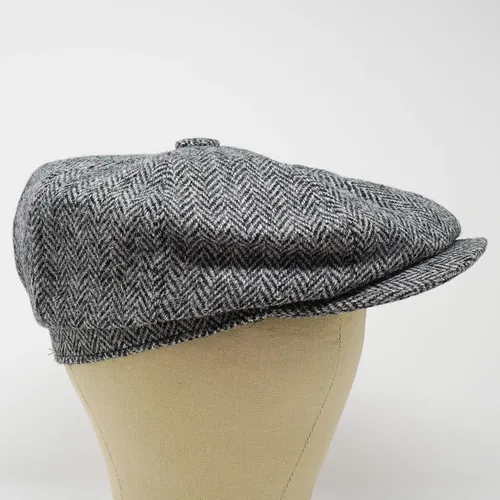 Vista 6 de Borges & Scott Gorra Lomond Newsboy - 100% lana tejida a mano - Harris Tweed - Resistente al agua