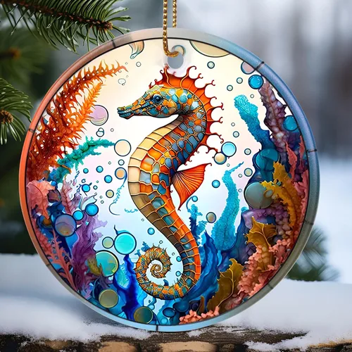 Vista 12 de Touber Adorno Navideño, Adorno de Navidad, Idea de Regalo de Vacaciones, Recuerdo Familiar, Cerámica Redonda, Intercambio de Regalos, Idea de Abeja