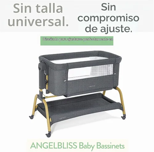 Vista 2 de Joey + Joan Funda impermeable para colchón de moisés compatible con moisés para bebé ANGELBLISS – Paquete de 2 protectores de colchón acolchados