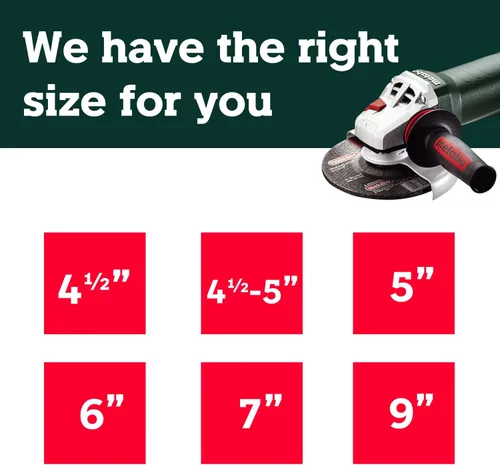 Vista 8 de Metabo amoladora angular de 6 pulgadas, 10,000 RPM, 12 amperios, interruptor de paleta sin bloqueo, fabricada en Alemania, WP 13-150 Quick
