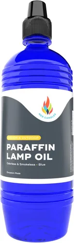Vista 6 de The Dreidel Company Aceite líquido para lámpara de parafina, medio litro (16.9 fl oz), sin humo, inodoro, combustible ultra limpio para uso en Rojo