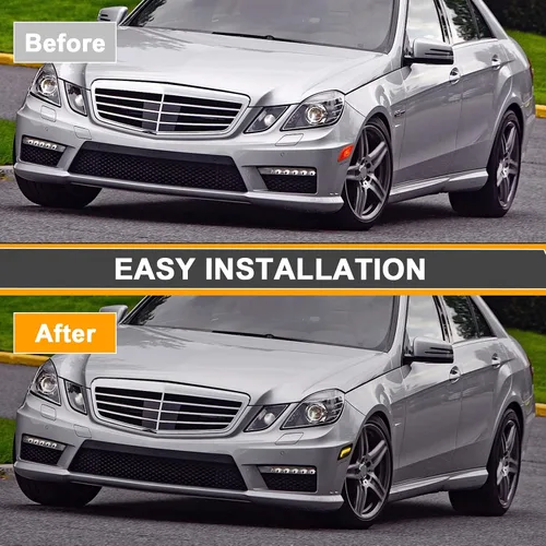 Vista 4 de Kit de luces de señal lateral LED compatible con E W212 Sedán y Wagon/para E350 Sedán y Wagon/para E550 Sedán/para E63 AMG Sedán y Wagon