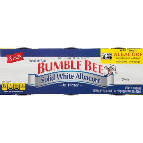 Vista 4 de Bumble Bee Albacore blanco sólido, 7 onzas, paquete de 8