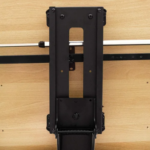 Vista 4 de VIVO Soportes espaciadores dobles de acero para bandeja deslizante de teclado y mouse debajo del escritorio, montaje espaciador de altura