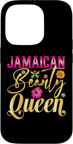 Vista 17 de iPhone 16 Jamaican Beauty Queen Jamaica Flag Jamaica Girl Souvenir Case