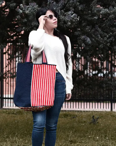 Vista 5 de Wayuu Boho Chic Collection - Bolsa de mano tejida a mano