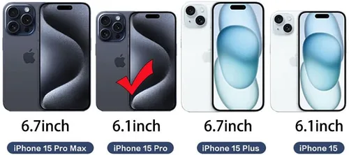 Vista 5 de Epivol Protector de pantalla trasera 3D Fibra de carbono Ultra Thin Protector Film para iPhone 15 Pro -2 PC Transparente