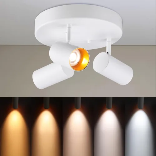 Vista 8 de LEONLITE 36W 5CCT - Foco de techo direccional LED de 3 luces, montaje empotrado, iluminación regulable para cocina, pasillo, 110-277 V, 3200 lm