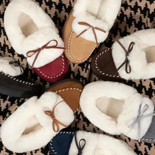 Vista 6 de RockDove Pantuflas de espuma viscoelástica de piel sintética para mujer