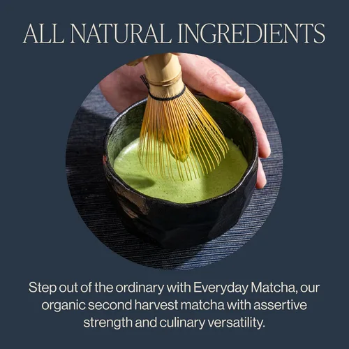 Vista 4 de Rishi Tea Barista Matcha - Polvo de té verde matcha japonés orgánico de uso diario para bebidas matcha de calidad de cafetería, caliente o helado