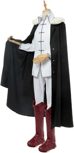 Vista 3 de Fyodor Dostoevsky - Disfraz de anime para cosplay, color blanco, capa para mujeres y hombres, Halloween