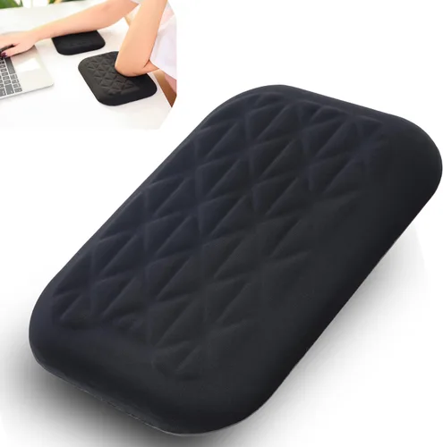 Vista 8 de LargeLeaf Almohadilla ergonómica para reposamuñecas y codos para escritorio con espuma viscoelástica y base antideslizante, alivia el dolor de codo