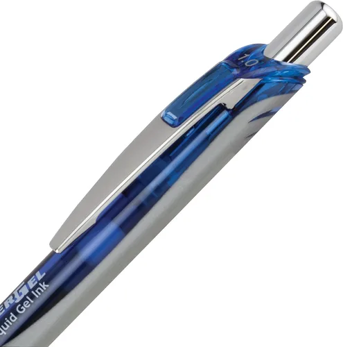 Vista 19 de Pentel EnerGel RTX - Bolígrafo de gel líquido retráctil, línea mediana, punta de metal, tinta de colores surtidos, paquete de 4 unidades (BL77BP4M)