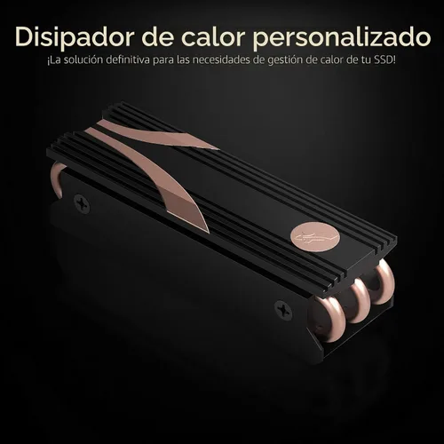 Vista 2 de SABRENT Disipador de calor SSD M.2 2280 Rocket (SB-HTSK)