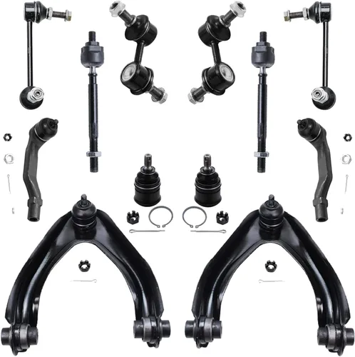 Vista 114 de Detroit Axle - Kit de extremo delantero para Hyundai Sonata XG350 XG300 Kia Optima, 2 brazos de control superiores con juntas de bola, 2 brazos