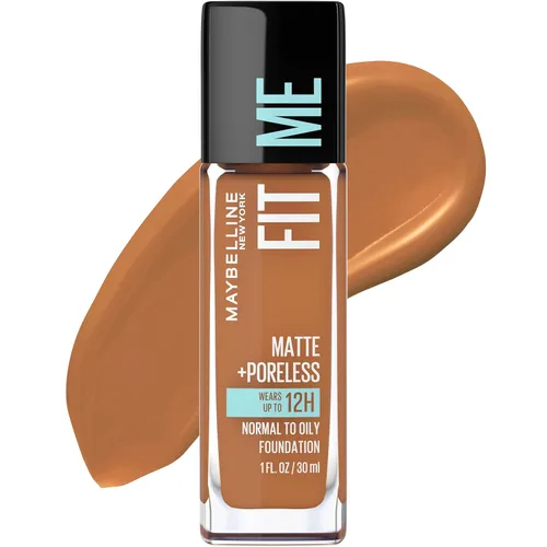 Vista 44 de Maybelline New York Fit Me Matte + Poreless Base Líquida, Formato de Bolsa, 220 Natural Beige, 1.3 onzas 220 Beige natural