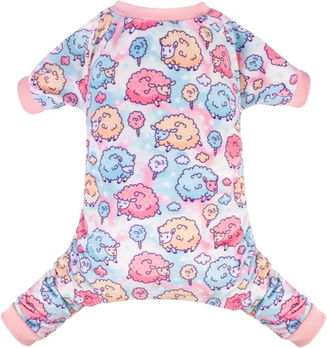 Vista 10 de CuteBone Pijamas de Navidad Suaves y Elásticos para Perros - Pijamas Acogedores para Mascotas Mono Transpirable para Perros Pequeños - Atuendo