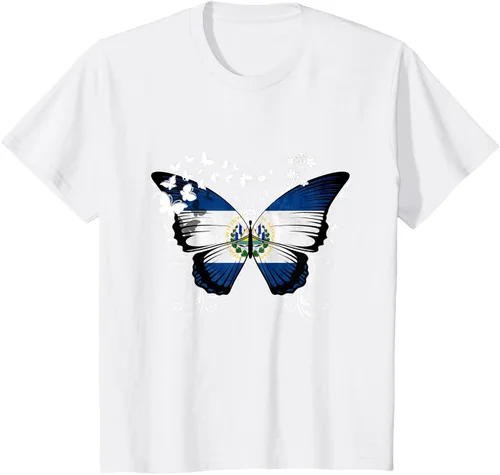 Vista 28 de Camiseta con diseño de bandera de El Salvador