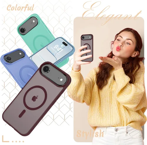 Vista 1267 de Funda para Google Pixel 10 Pro XL, cubierta magnética mate, color negro Fit for MagSafe, Screen Protector included, Shockproof Military Grade