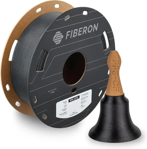 Vista 12 de Polymaker Fiberon ASA-CF08 Filamento ASA de fibra de carbono de 0.07 in 4.370 - 0.07 in Fiberon Asa-cf08 Negro 1.1 lbs (Código hexagonal: #000000)