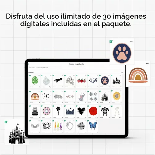 Vista 3 de Máquina de corte inteligente Cricut Maker 3 Paquete básico de inicio con planchado